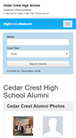 Mobile Screenshot of cedarcresthighschool.org