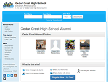 Tablet Screenshot of cedarcresthighschool.org